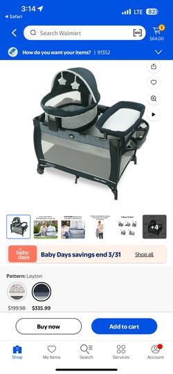 Graco Pack ‘n Play Travel Dome LX Playard, Color Leyton