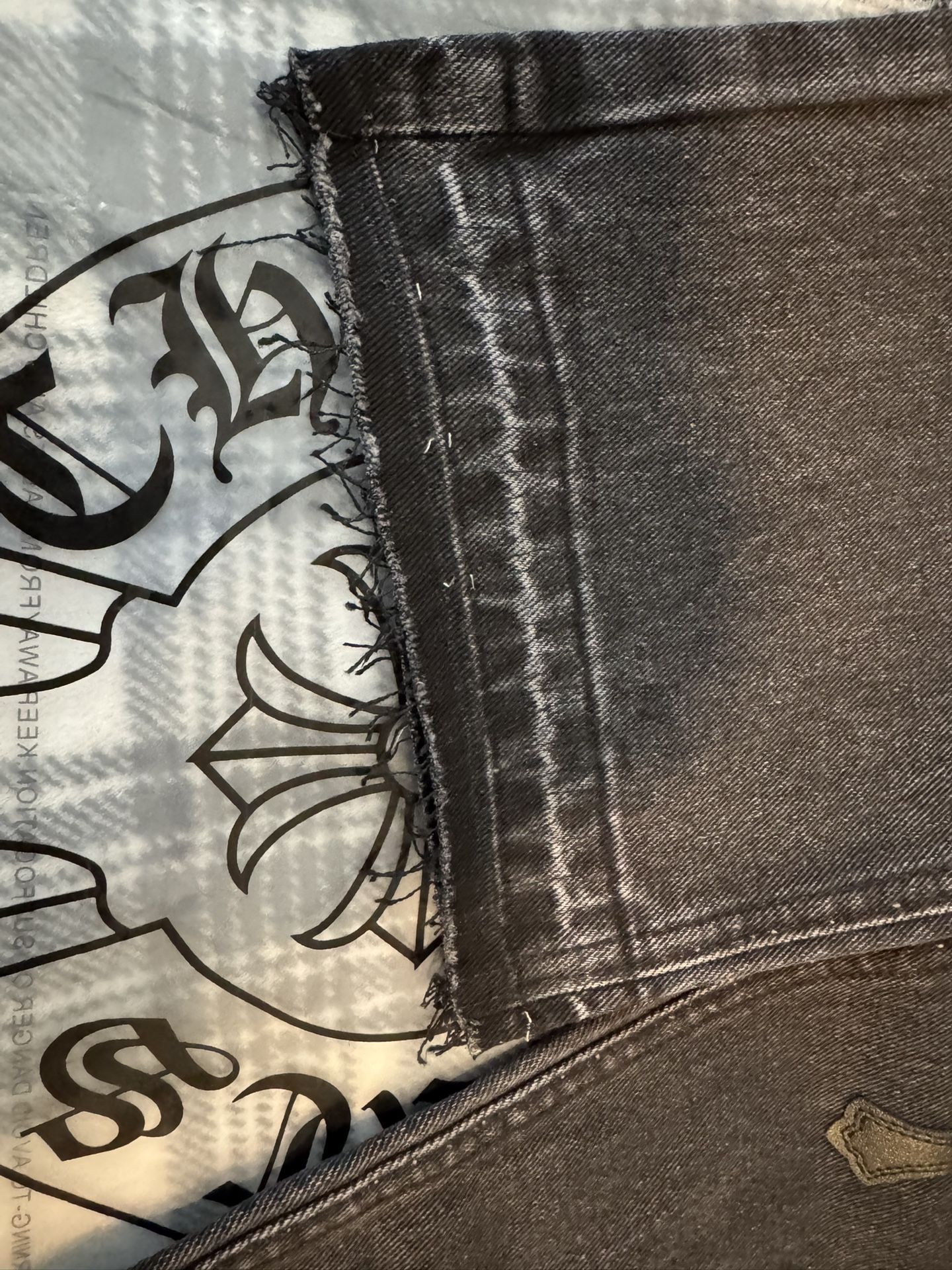 Custom Chrome Hearts Black With Black Crosses Size 36