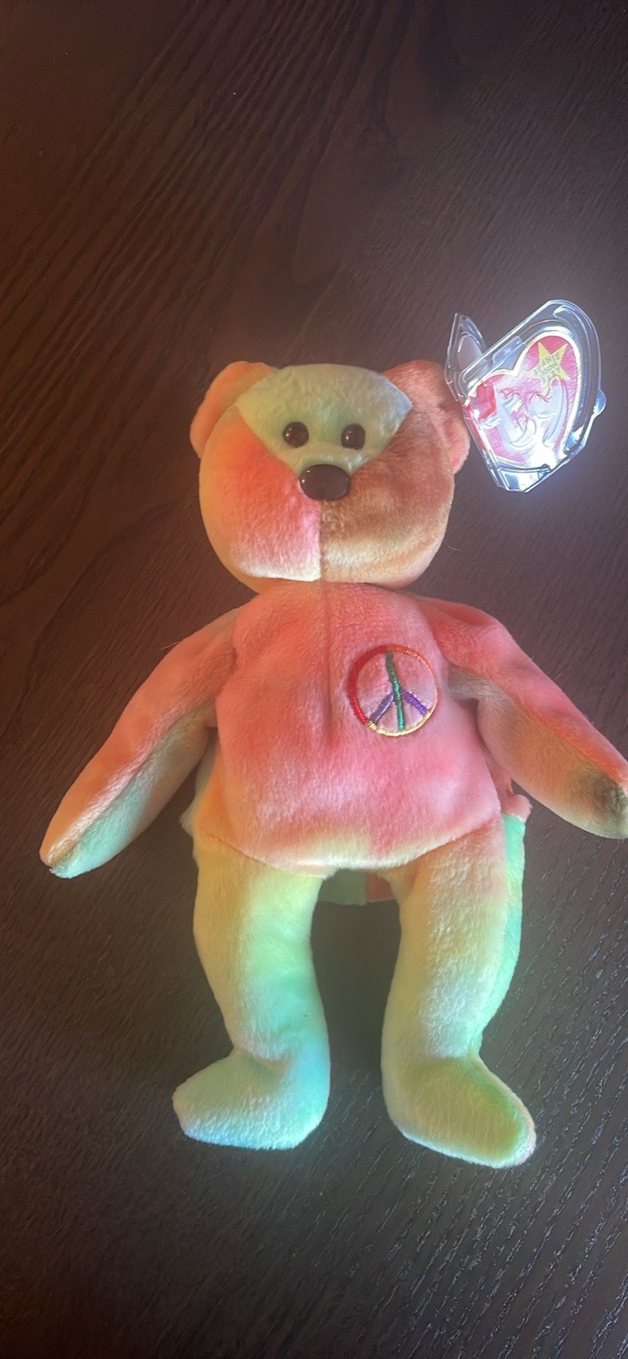 Peace Bear Beanie Baby 1996