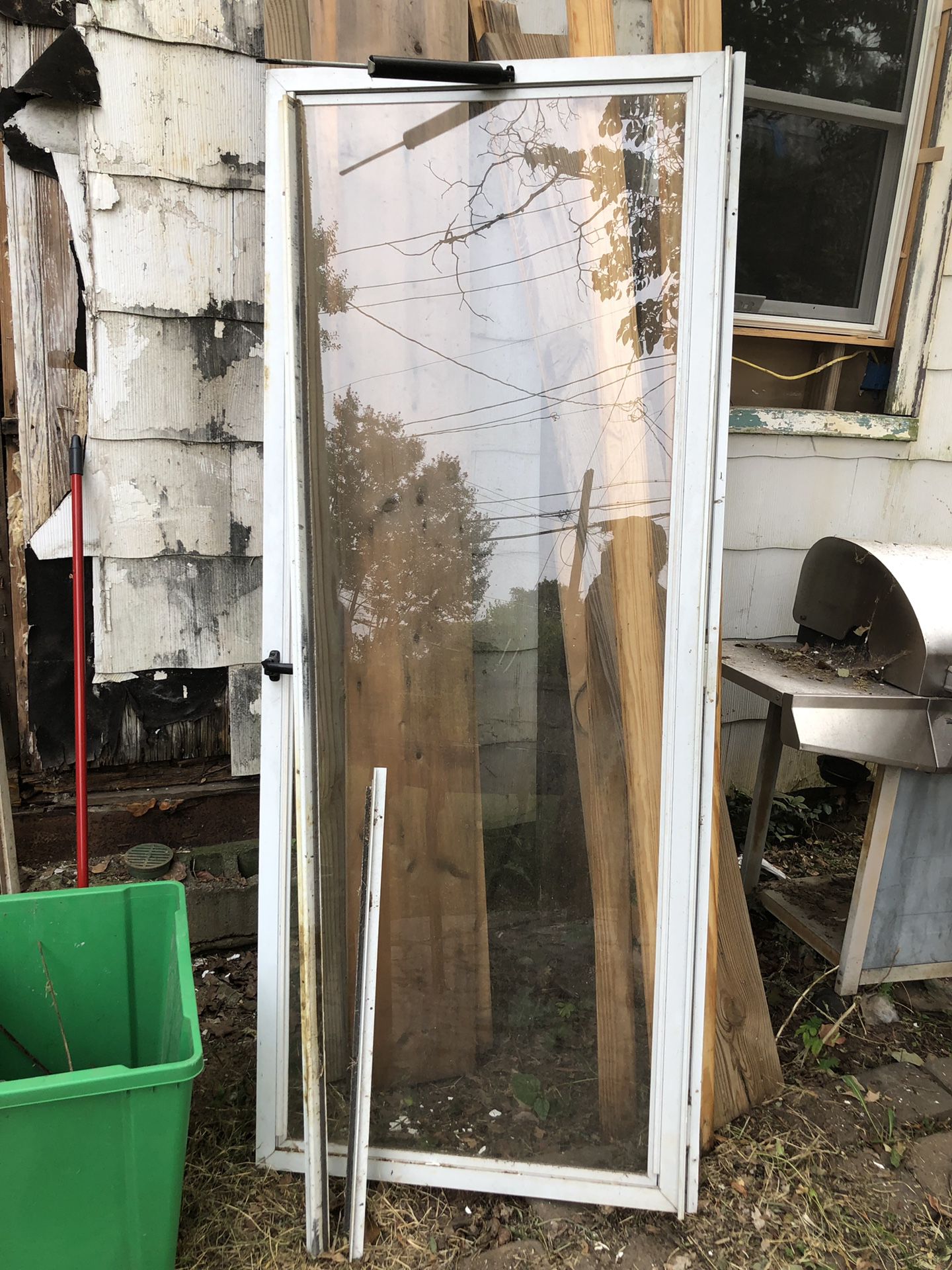 32 inch exterior glass screen door
