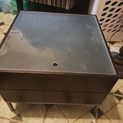 Wood Box And Tv Stand