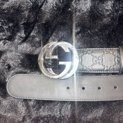 Men's Black Gucci Signature Leather Belt | GUCCI® US