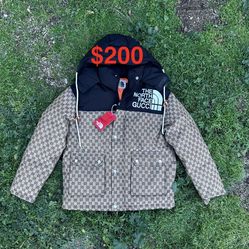 Gucci / North Face Puffer Designer Jacket