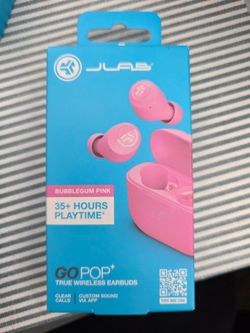 Jlab go pop + bubblegum pink