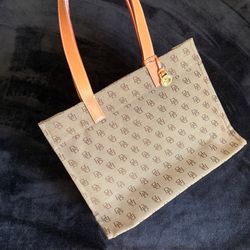 Dooney & Bourke D&B Canvas Monogram Medium Tote