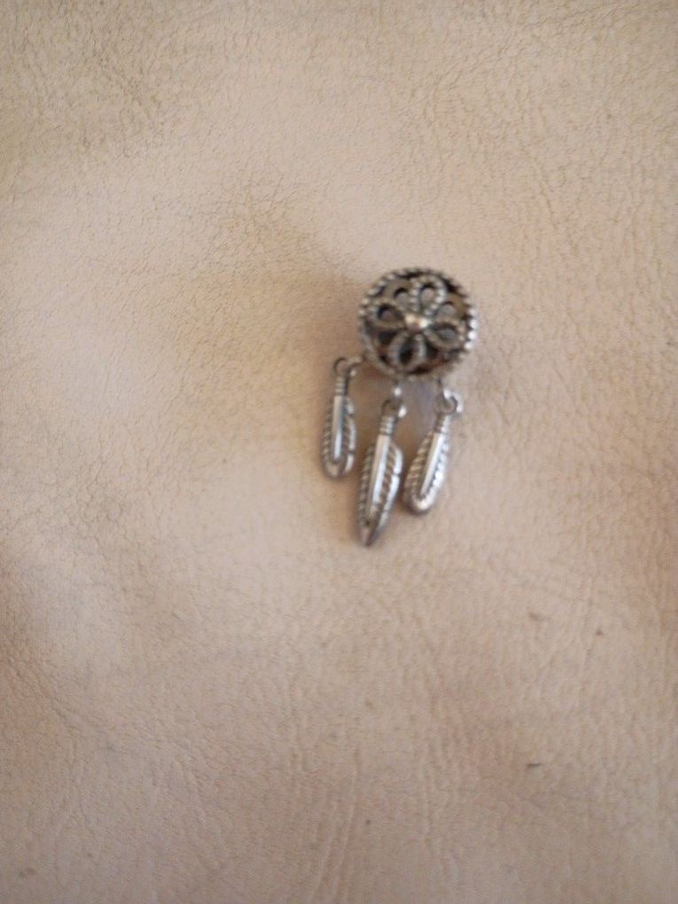 925 Sterling Silver Dreamcatcher Charm