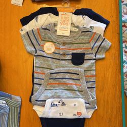 Pack Of 8 Three Month Onesies 