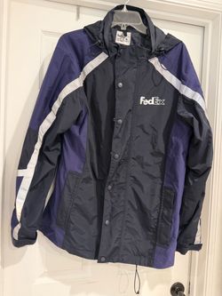 FedEx Uniform Rain Jacket with Hood