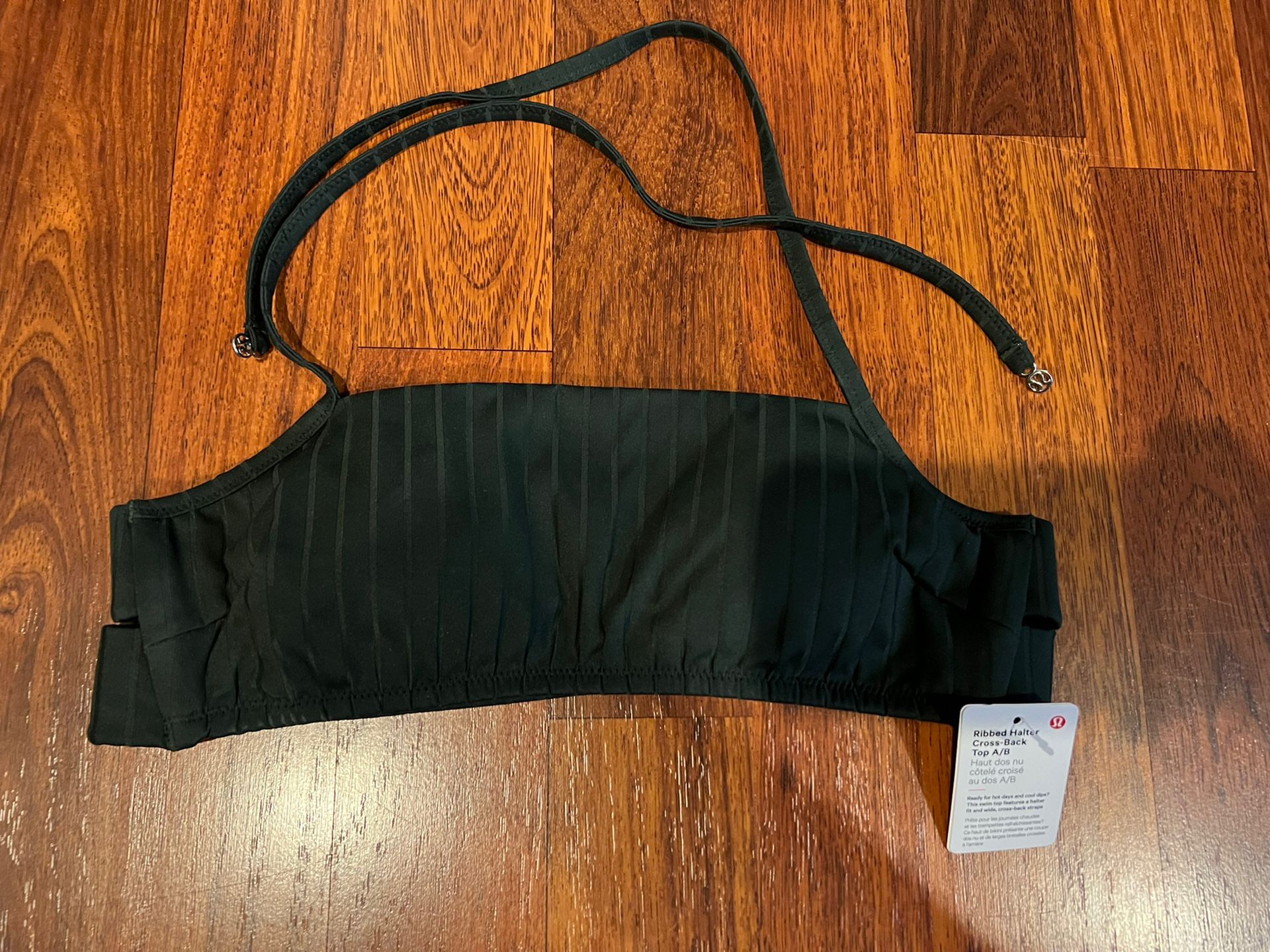 Lululemon Ribbed Halter Criss Cross Back Bikini top
