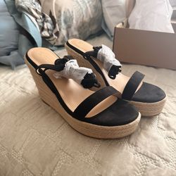 Women's Espadrille Wedges Lace Up Platform Ankle Cross Strap Slingback Summer Dress Sandals