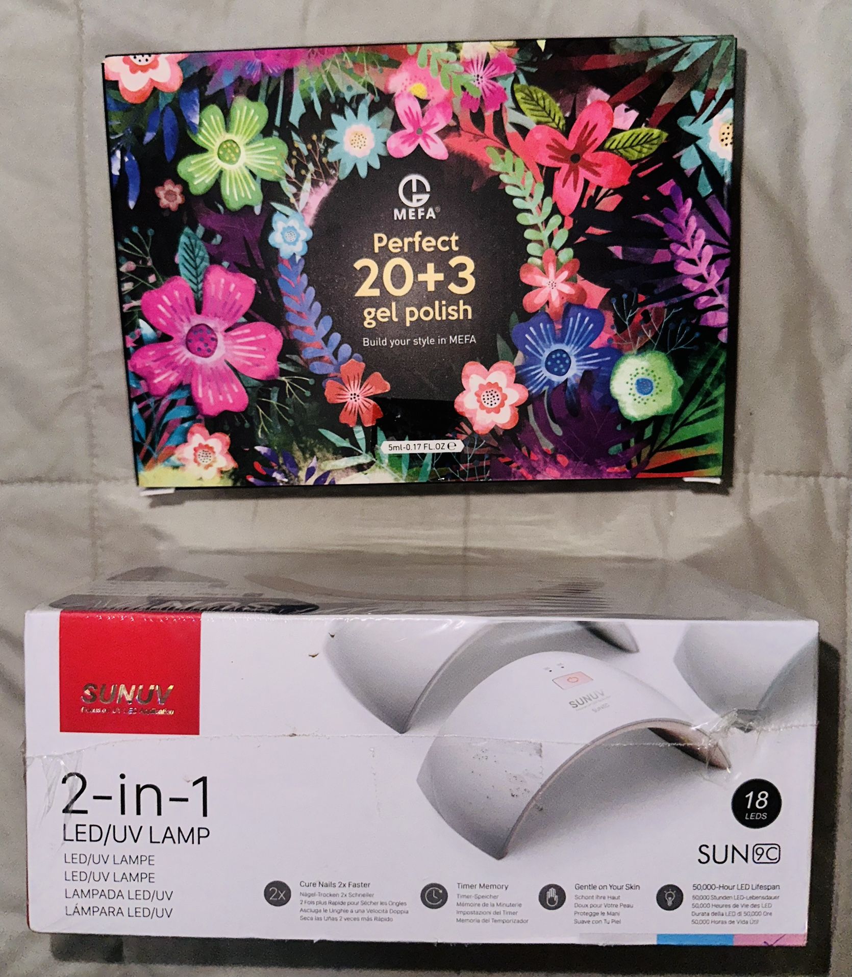 UV LED Lamp AND Gel Polish Set