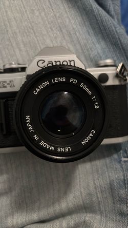 Canon AE-1 35mm Film Camera with FD 50mm f/1.8 Lens
