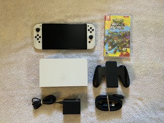 Nintendo Switch OLED with Ninja Turtles Games