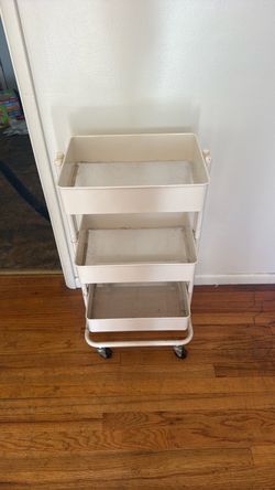 Metal 3-Tier Rolling Storage Cart