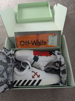 Authentic Off-White Low Vulcanized Sneakers White – Size EU 45 / US 11.5–12