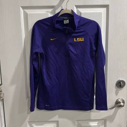 LSU  Nike Women’s Quarter Zip Dri Fit Size Large 