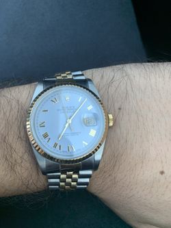 Date just Rolex Two Tone 