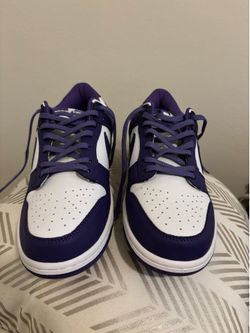 NIKE DUNK LOW RETRD PRM WHITE PURPLE VIOLET BLANC