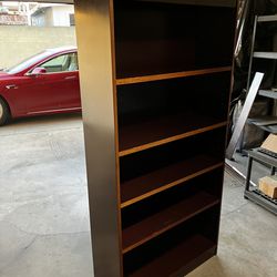 Solid wood bookshelf