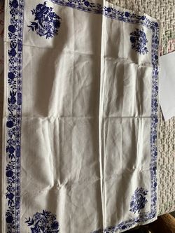 Vintage Halb Leinen table runner