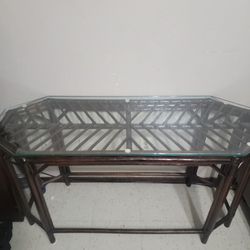 Console Table With Glass Base