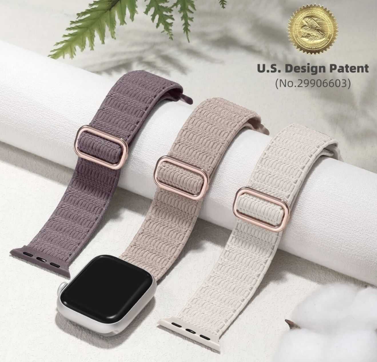 Sport Nylon Bracelet Strap Replacement Compatible With Apple Watch 38/40/41/42mm