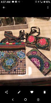 New. Wallet wristlet and bag.