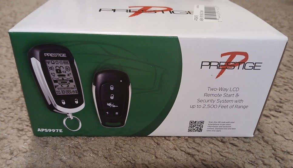 Prestige 2 Way LCD Security System w/remote Start