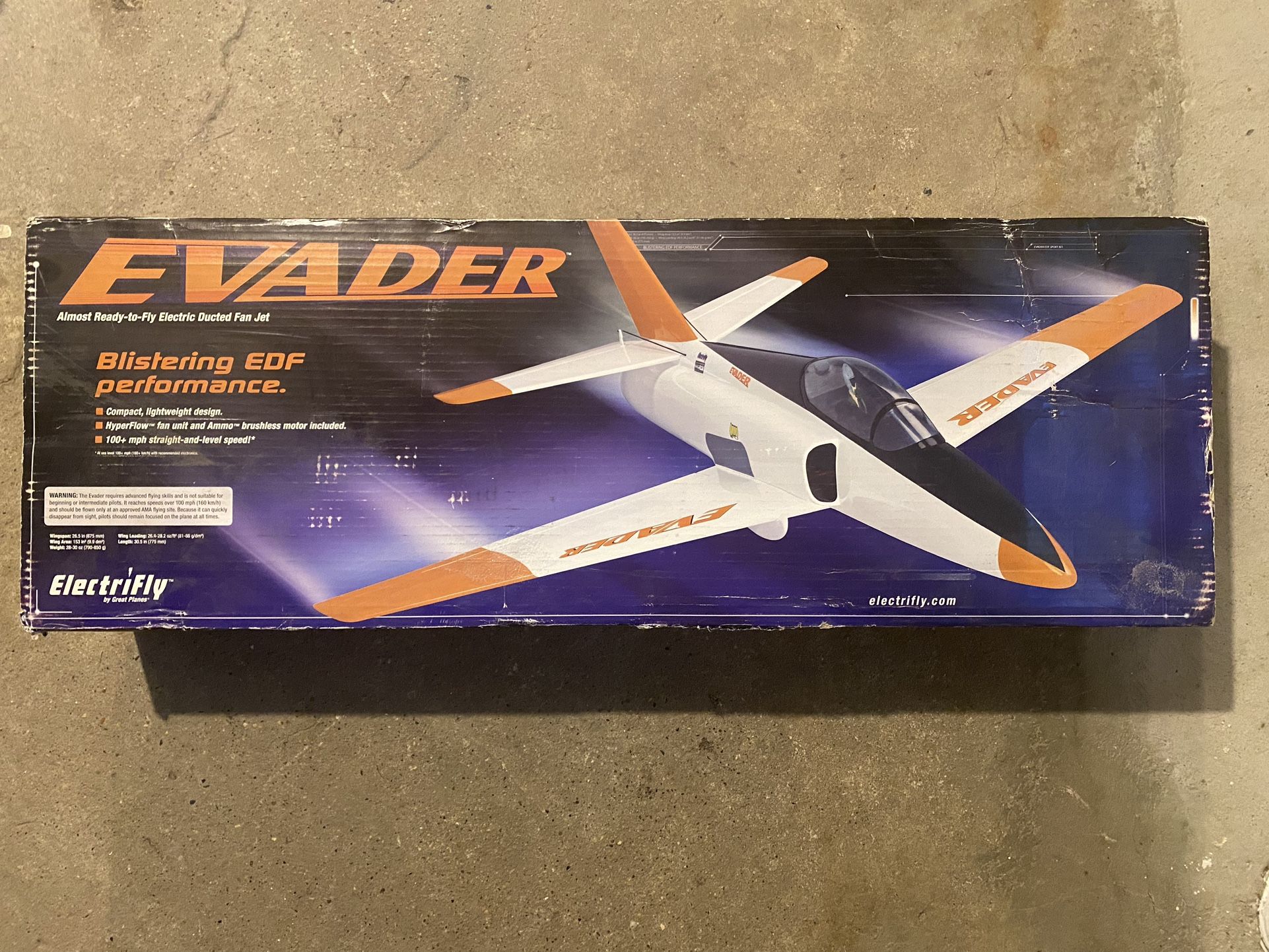 Great Planes Evader EDF ARF RC Plane