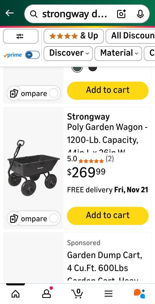 Heavy Duty Dump Cart Trailer