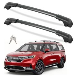 Tuyoung 300lbs Lockable Roof Rack Cross Bars Compatible with 2022-2026 KIA Carnival & Carnival Hybrid with Raised Side Rails, Heavy Duty Anti-Theft Al