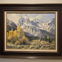 GRAND TETON- “SEPTEMBER MAJESTY”-RARE- 1979 - M.Kopriva,artist