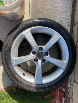 Audi rims 17inch stock new tires 5x112