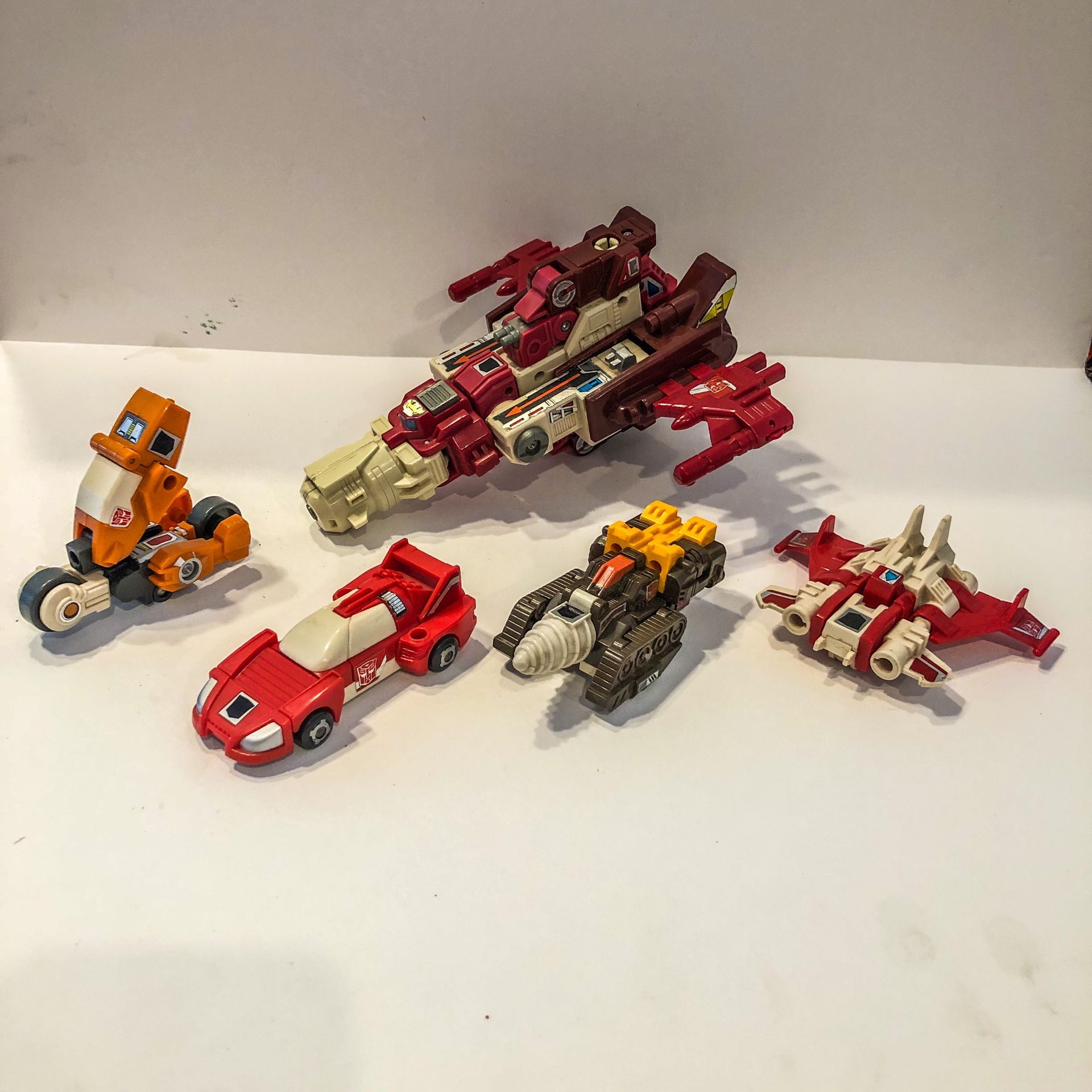 Transformers G1 Computron, Scattershot, Straffe, Nosecone, Lightspeed, Aft 1987