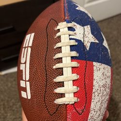  Football With America Flag on The Side