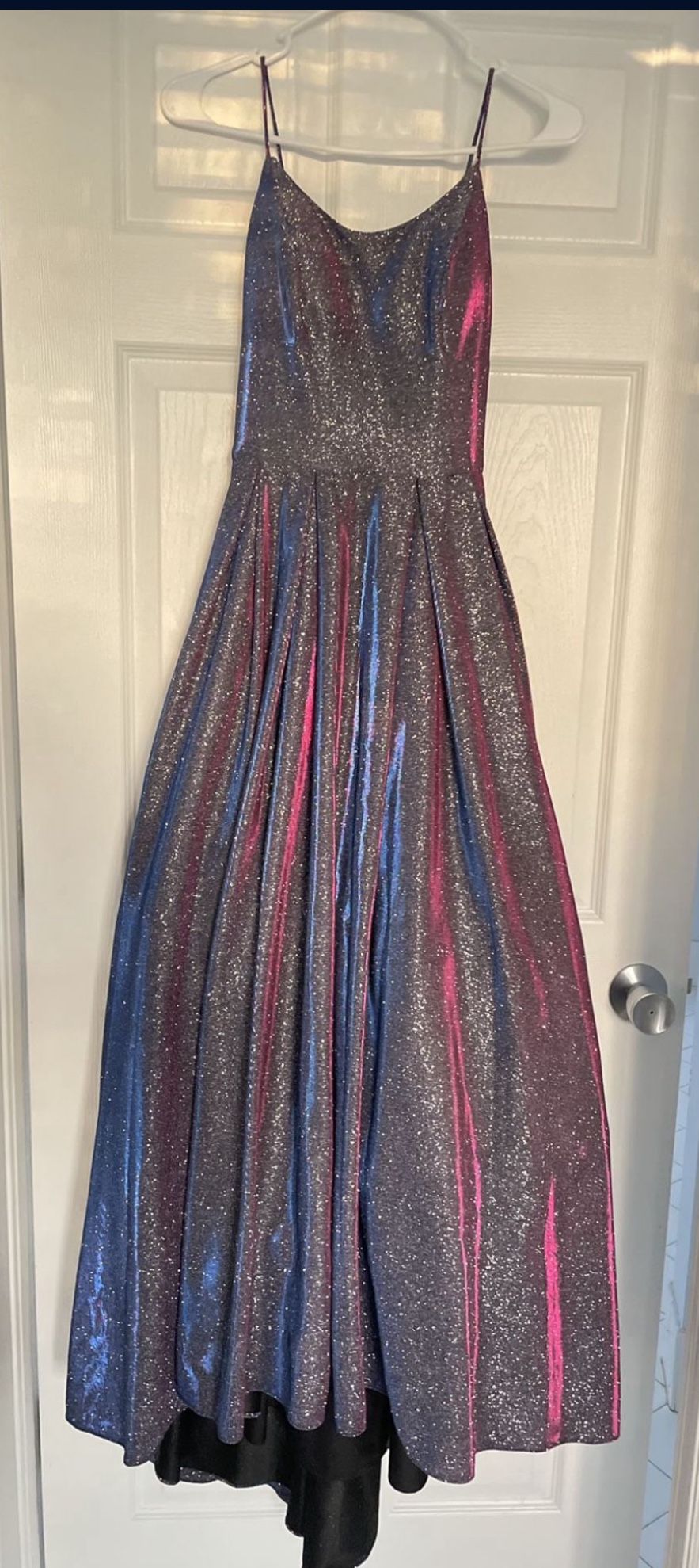 Glitter Purple Gown Dress