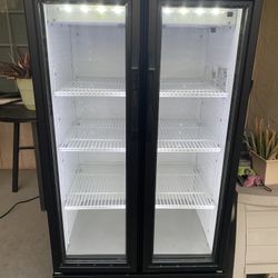 True Commercial Double Door Refrigerator 30” Width 55” Height 25” Depth 
