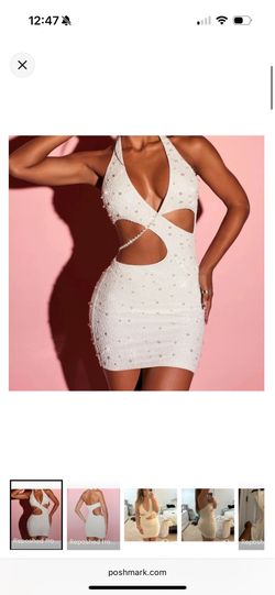 white pearl dress oh polly
