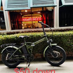 👍💵🍾$50 Down Retrospec Jax 20” Fat Tire Folding Bike 🚲 ⚡️ Brand New