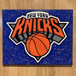 New York Knicks Hand Painted Canvas 11x14