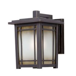 1-light Oil Rubbed Chestnut Outdoor Wall Mount Lantern