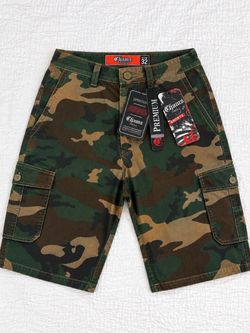 Camo denim jorts