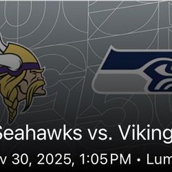 Seahawks vs Vikings 11/30/25 @ 1:05 