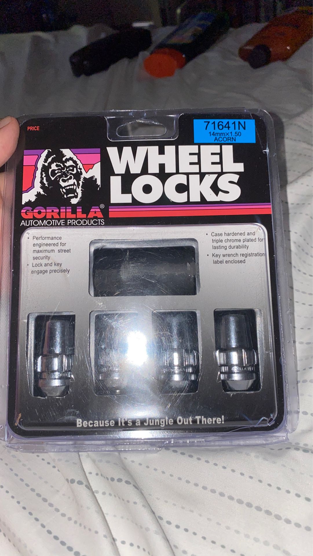 Wheel locks brand new Gorilla automotive products never open