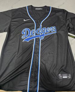 Los Angeles Dodgers Nike Jersey Black - 2XL - OBO