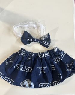 Dallas Cowboy Skirt With Matching Headband 