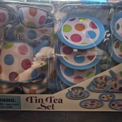 NEW Tin Tea Sets and/or Retro Doll