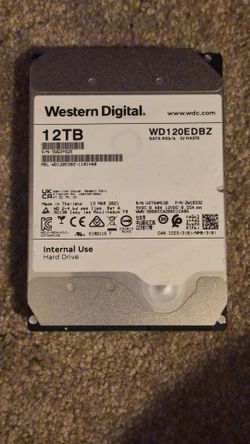 12TB Wester Digital HDD Hard Disk Drive