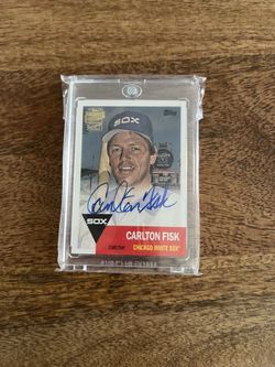 2022 Topps Carlton Fisk Archives 1953 Fan Favorites Autographs 01/30