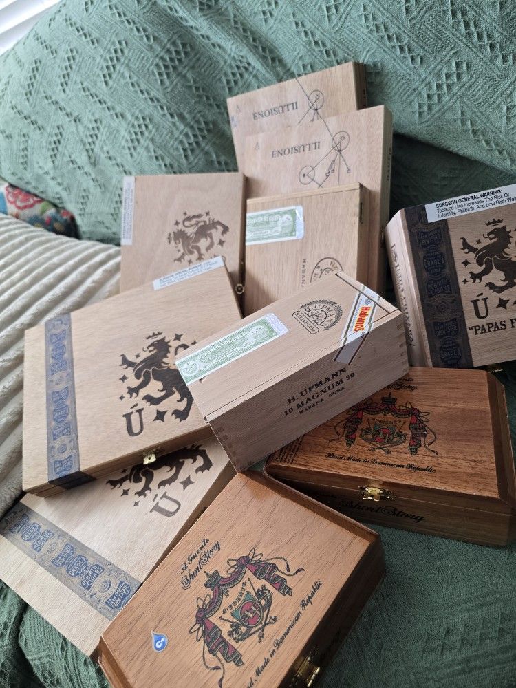 Wooden CIGAR Boxes $2 EACH